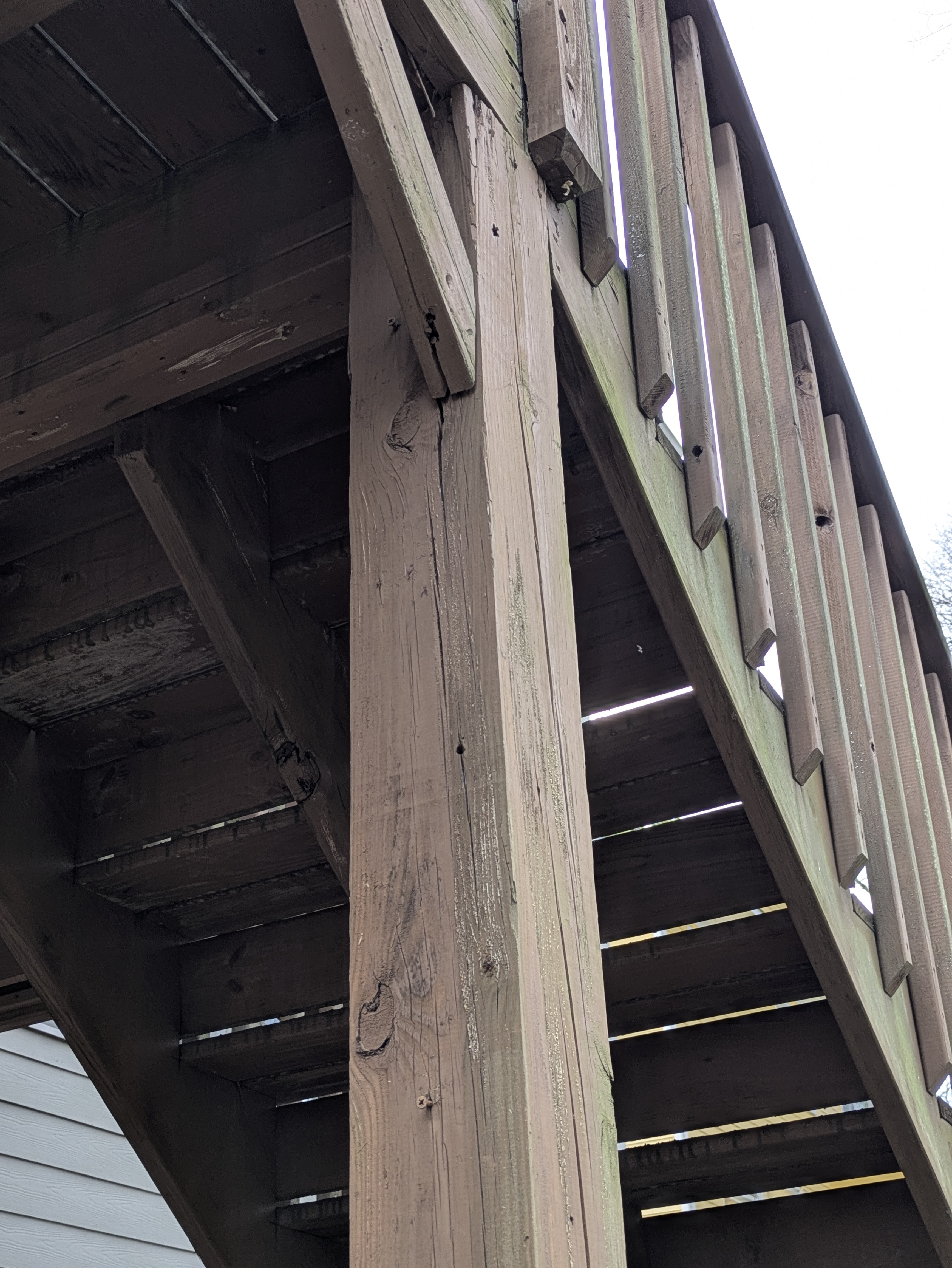 Structural wood repairs to the exterior of an Athens home
